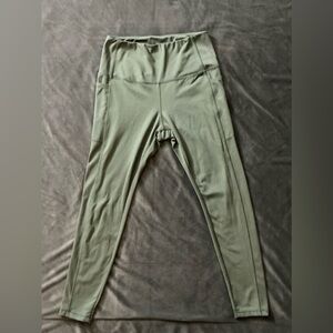 Danskin Sage Light Green Active Running Workout Leggings,